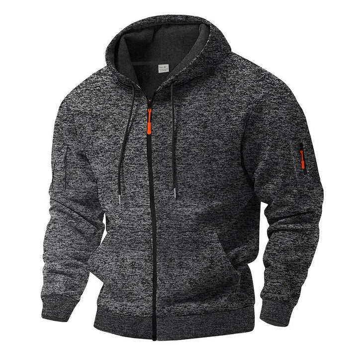Gauvain | Veste zippée à capuche effet polaire