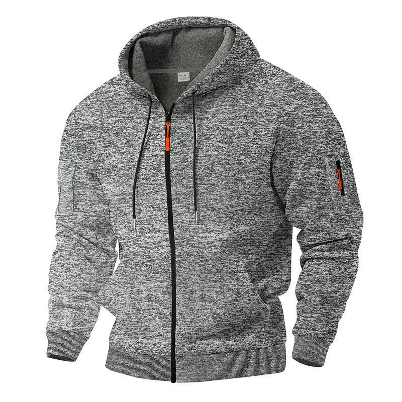 Gauvain | Veste zippée à capuche effet polaire