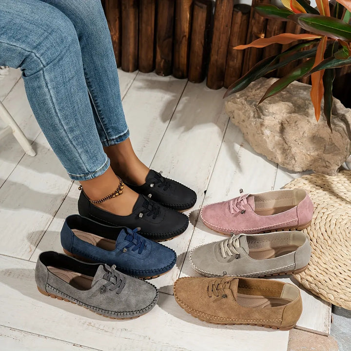 Albane | Mocassins souples à lacets élastiques