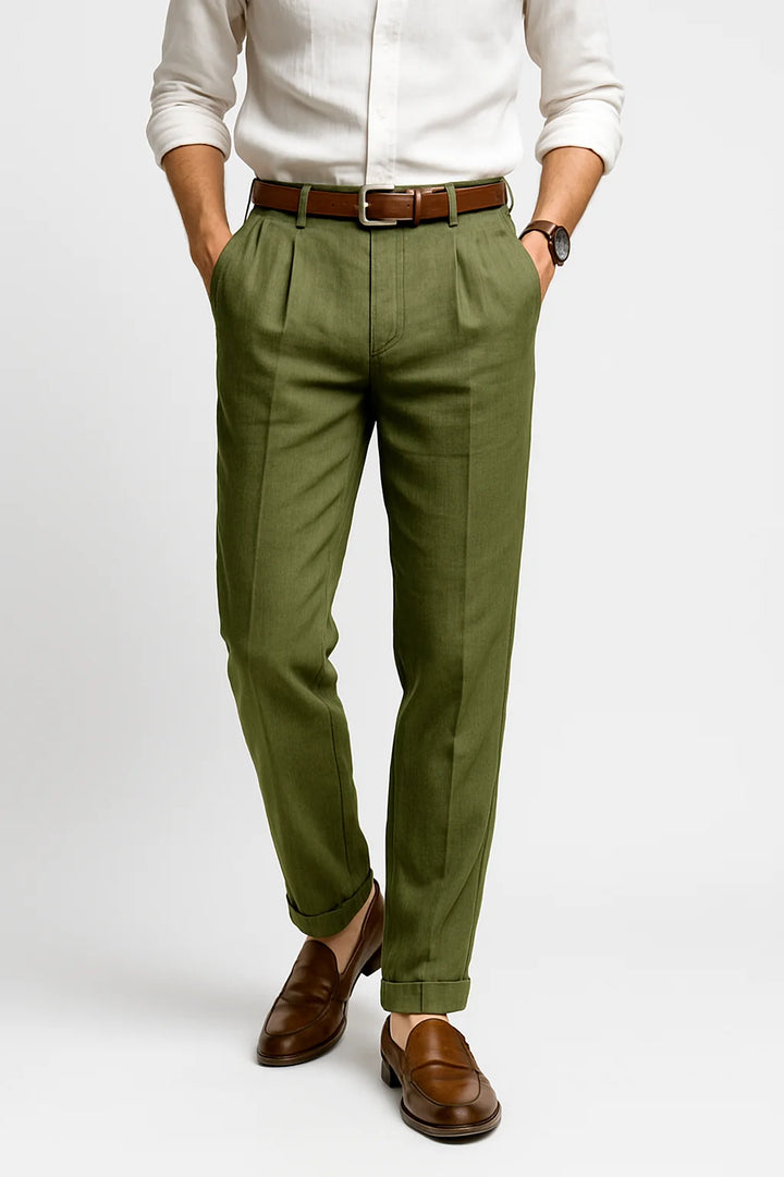 Hisan | Stylish Linen Trousers