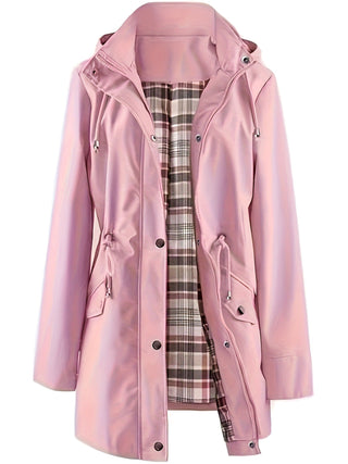 Maëlle | Parka imperméable doublée à carreaux