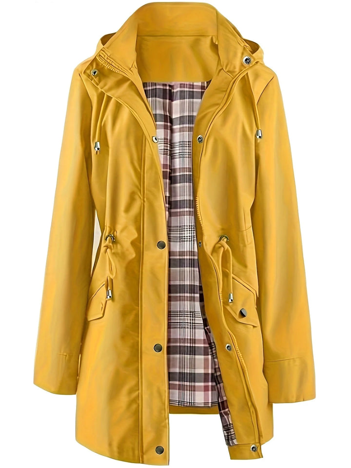 Maëlle | Parka imperméable doublée à carreaux