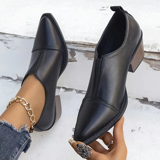 Violette | Bottines basses à talon bloc