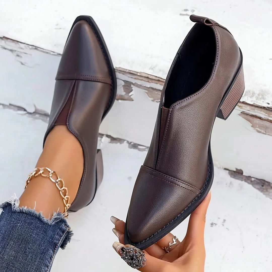 Violette | Bottines basses à talon bloc