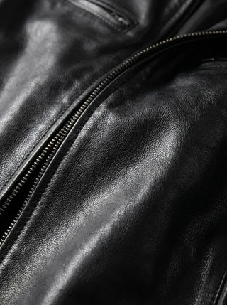 Alexandre | Veste en cuir à col montant homme