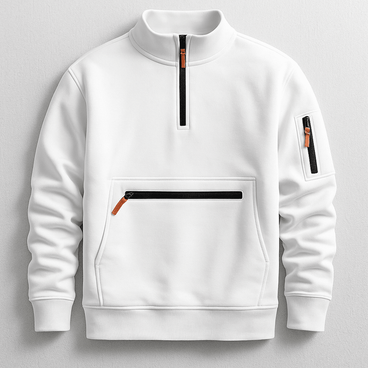 Ferdinand | Sweat demi-zippé à poche zippée
