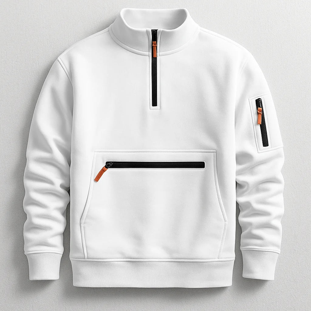 Ferdinand | Sweat demi-zippé à poche zippée