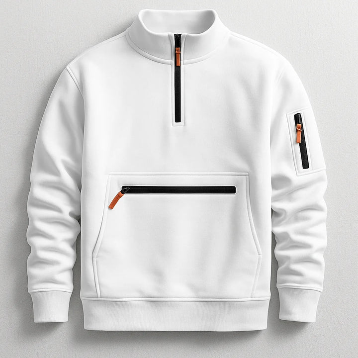 Ferdinand | Sweat demi-zippé à poche zippée