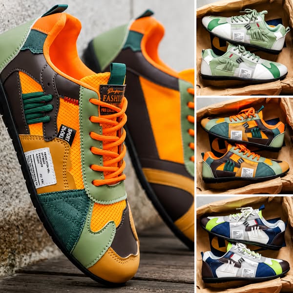 Milo | Sneakers rétro multicolores