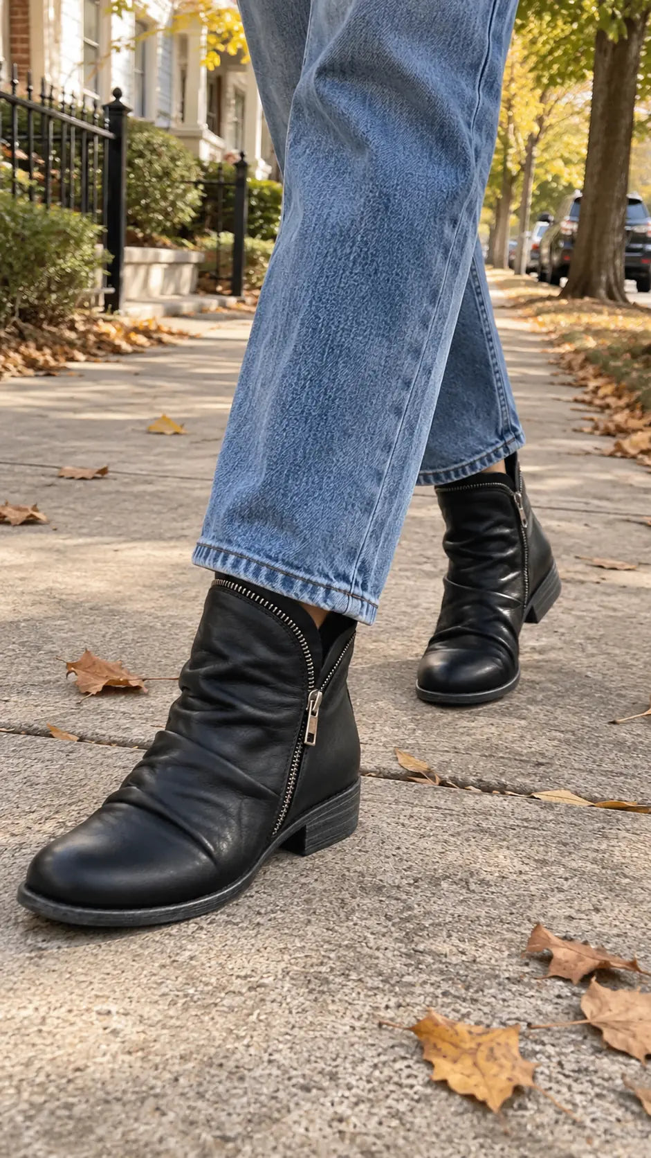 Anaïs | Bottines souples zippées