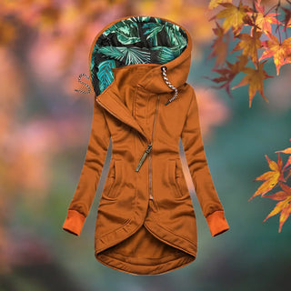 Solveig | Veste longue à capuche douce et chaude
