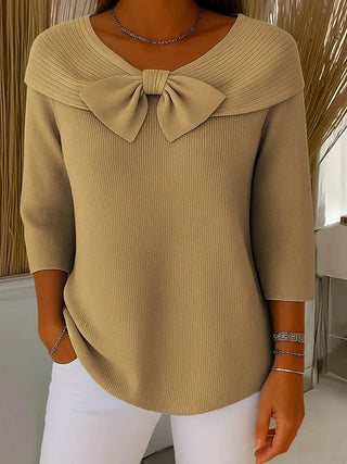 Gaëlle | Pull à nœud et encolure arrondie