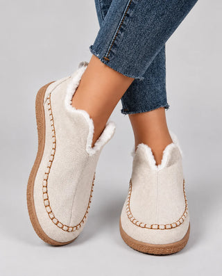 Rozenn | Bottines fourrées confort à semelle crantée