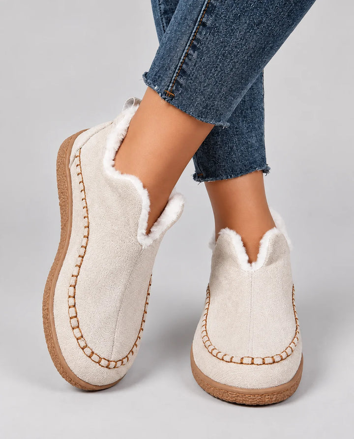 Rozenn | Bottines fourrées confort à semelle crantée