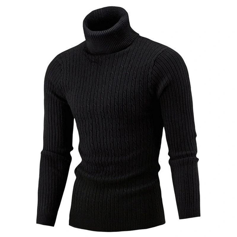 Florimond | Pull col roulé en maille côtelée