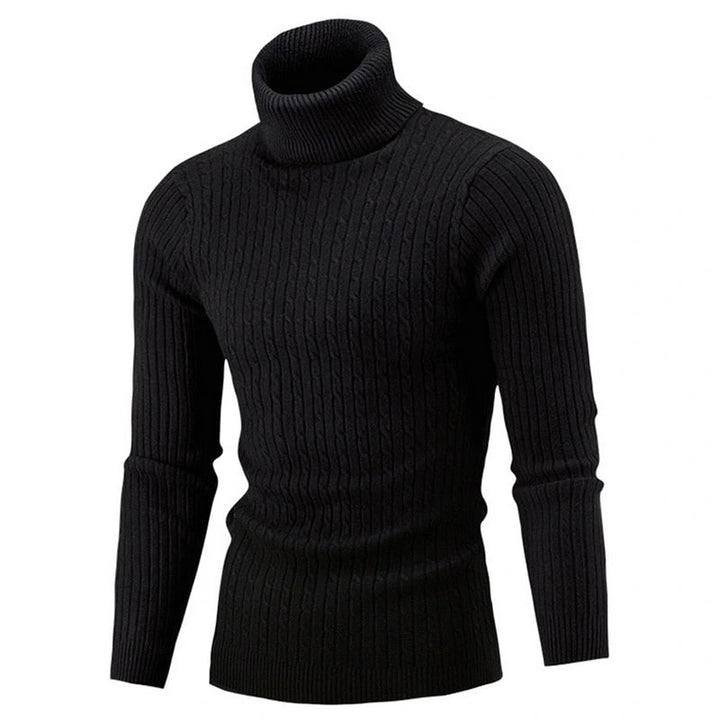 Florimond | Pull col roulé en maille côtelée