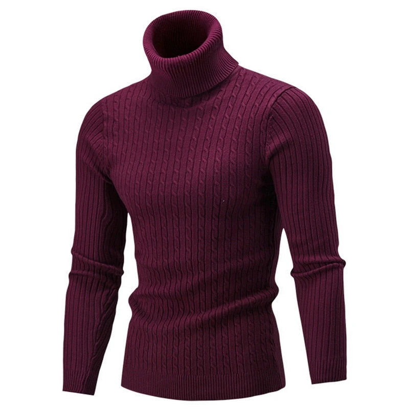 Florimond | Pull col roulé en maille côtelée
