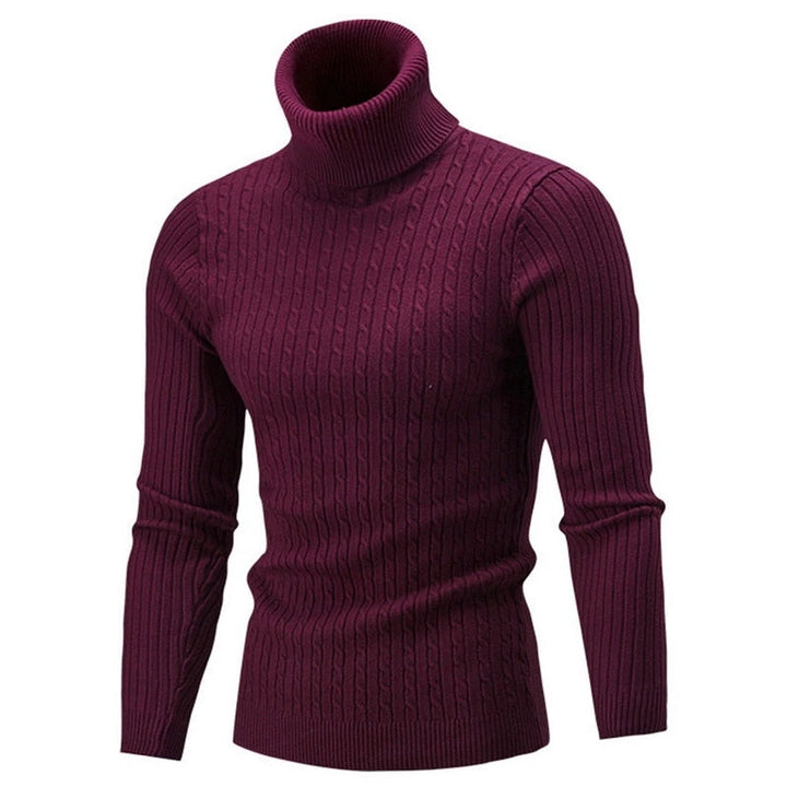Florimond | Pull col roulé en maille côtelée