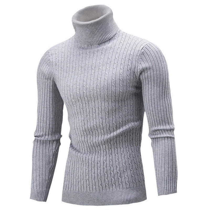 Florimond | Pull col roulé en maille côtelée
