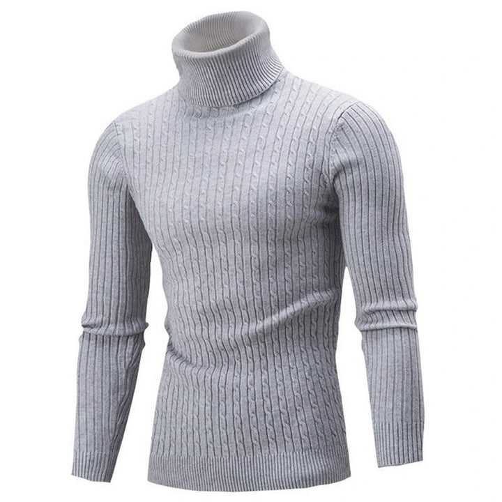Florimond | Pull col roulé en maille côtelée