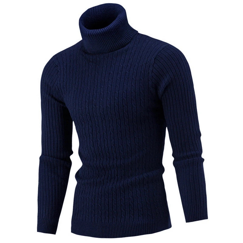 Florimond | Pull col roulé en maille côtelée