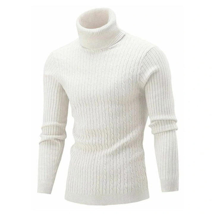 Florimond | Pull col roulé en maille côtelée