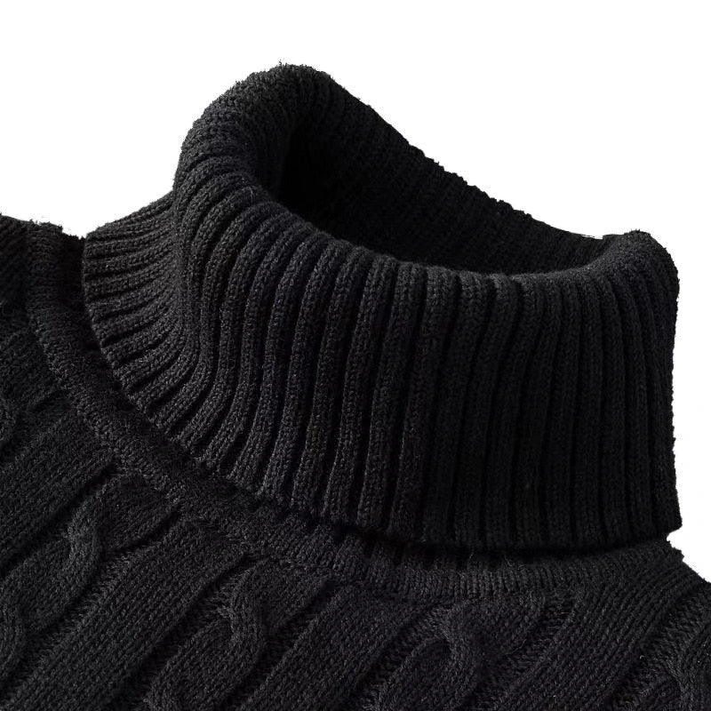 Florimond | Pull col roulé en maille côtelée