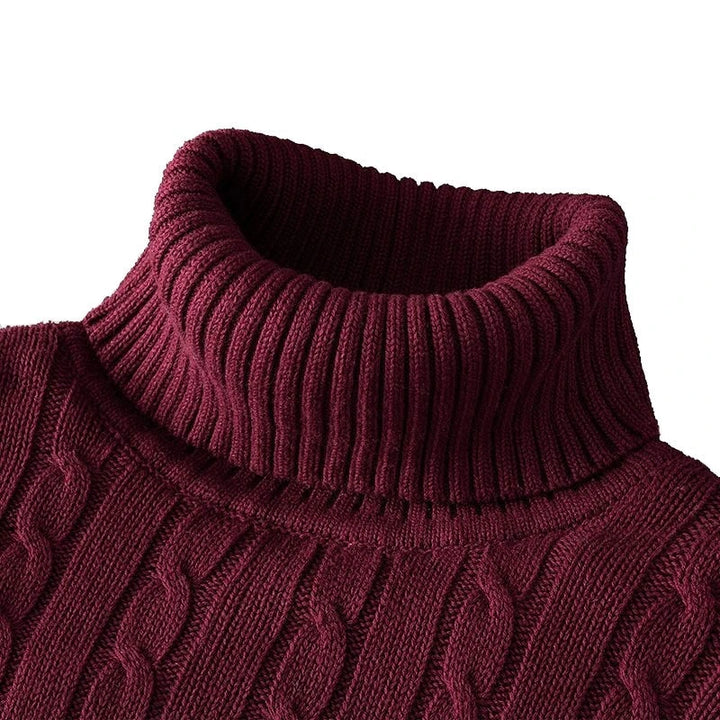 Florimond | Pull col roulé en maille côtelée