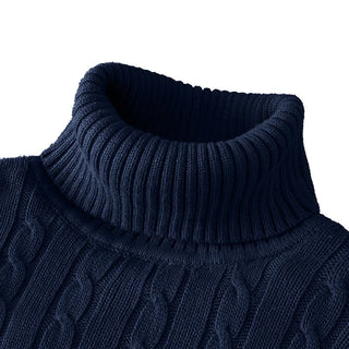 Florimond | Pull col roulé en maille côtelée