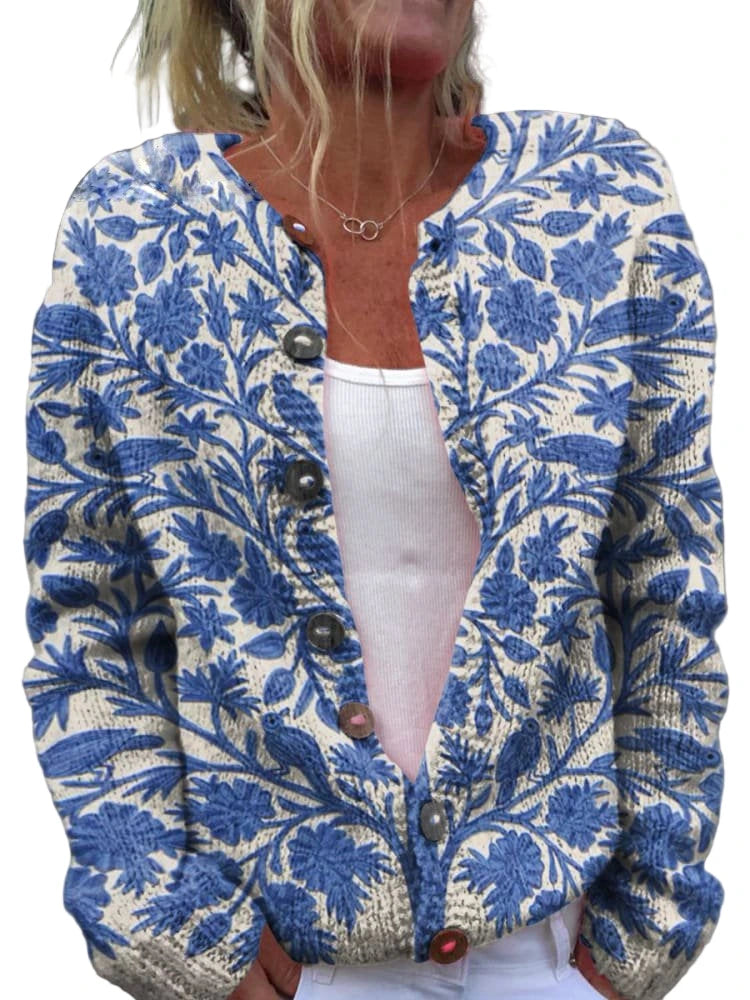 Jacinthe | Cardigan brodé de fleurs