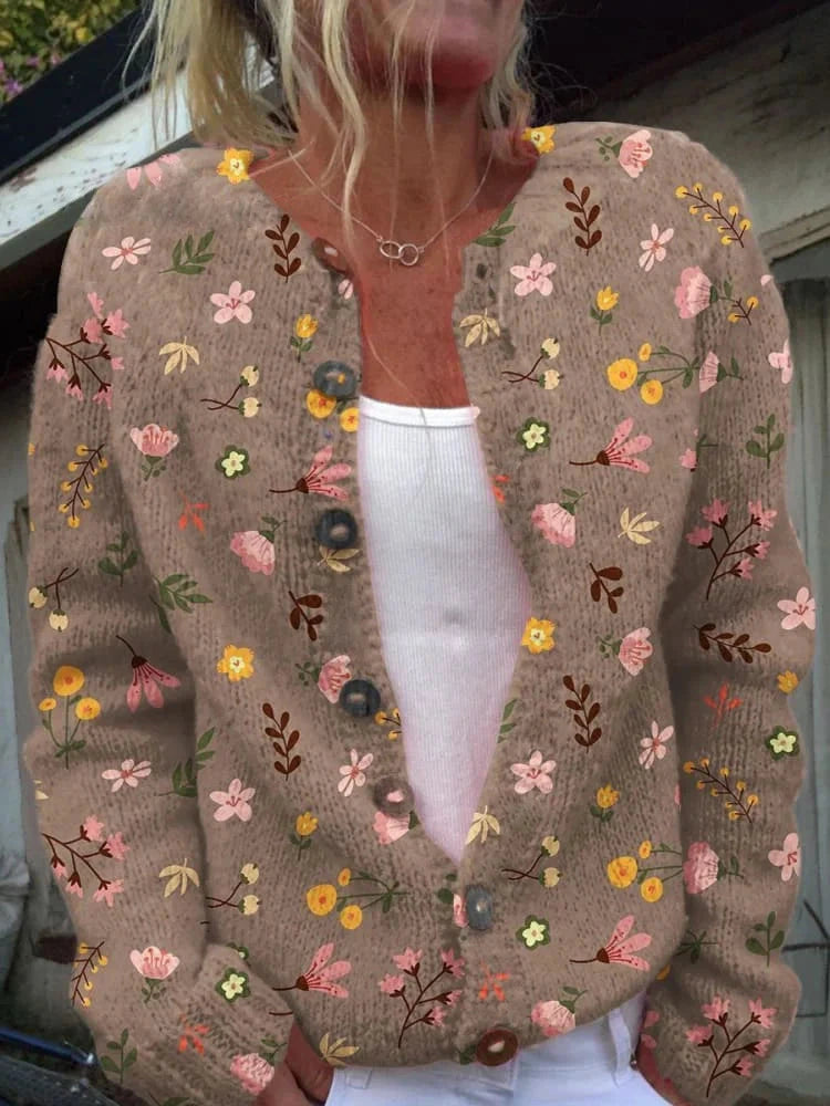 Jacinthe | Cardigan brodé de fleurs