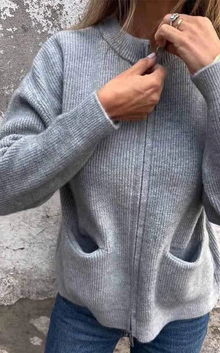 Josiane | Gilet zippé en maille