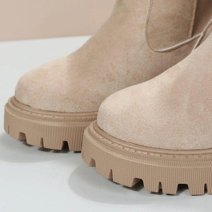 Nolwenn | Bottines fourrées zippées à semelle crantée
