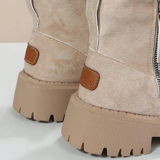 Nolwenn | Bottines fourrées zippées à semelle crantée