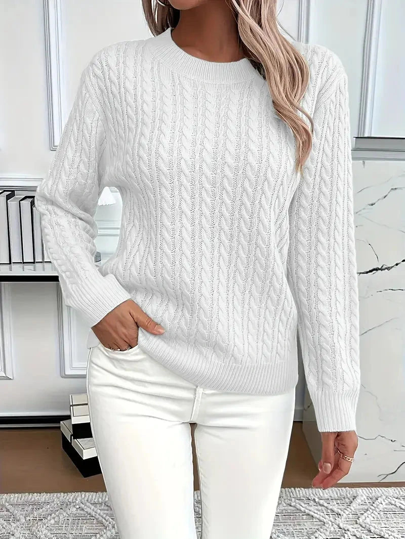 Alix | Pull chic en maille torsadée