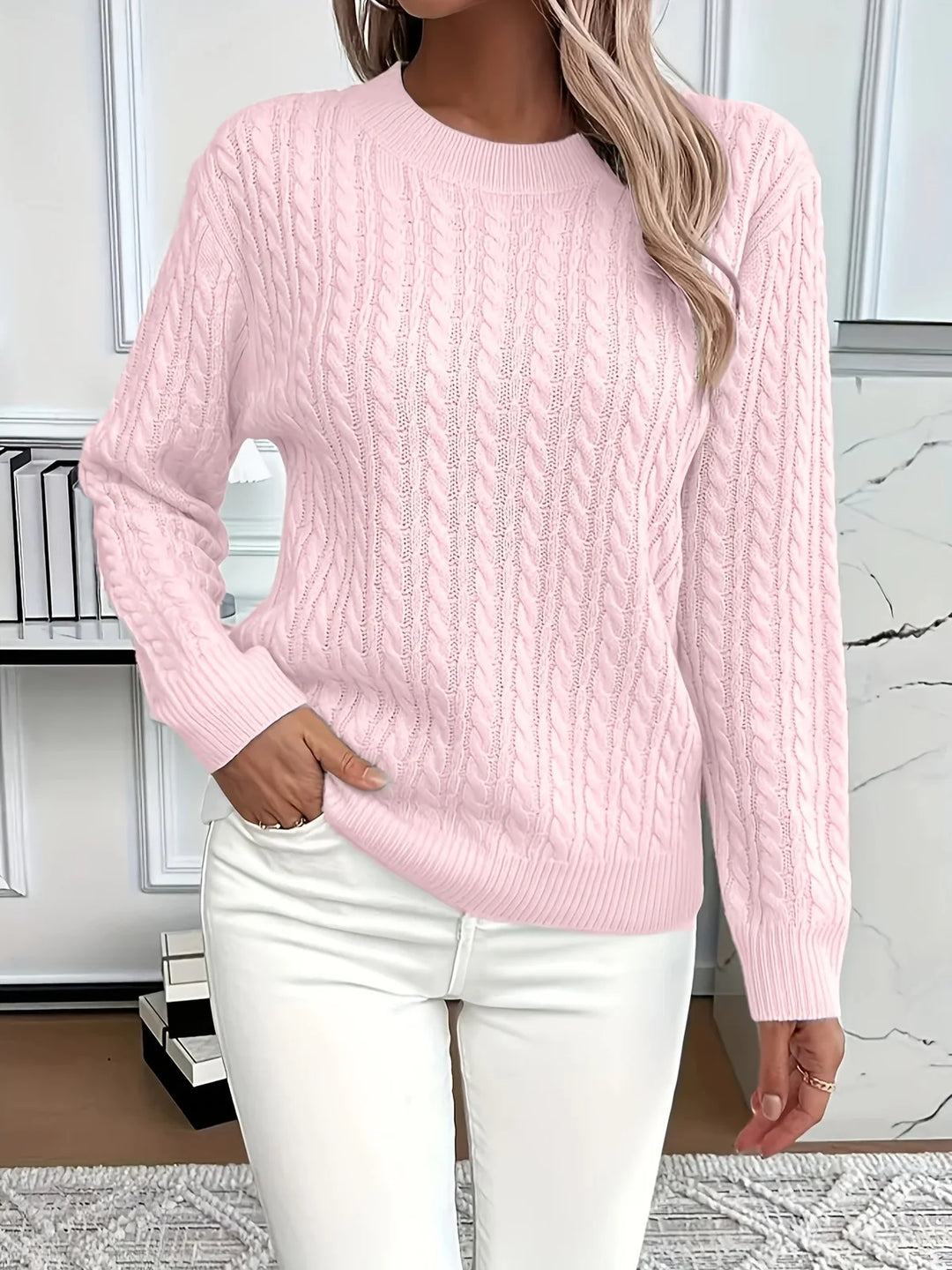 Alix | Pull chic en maille torsadée