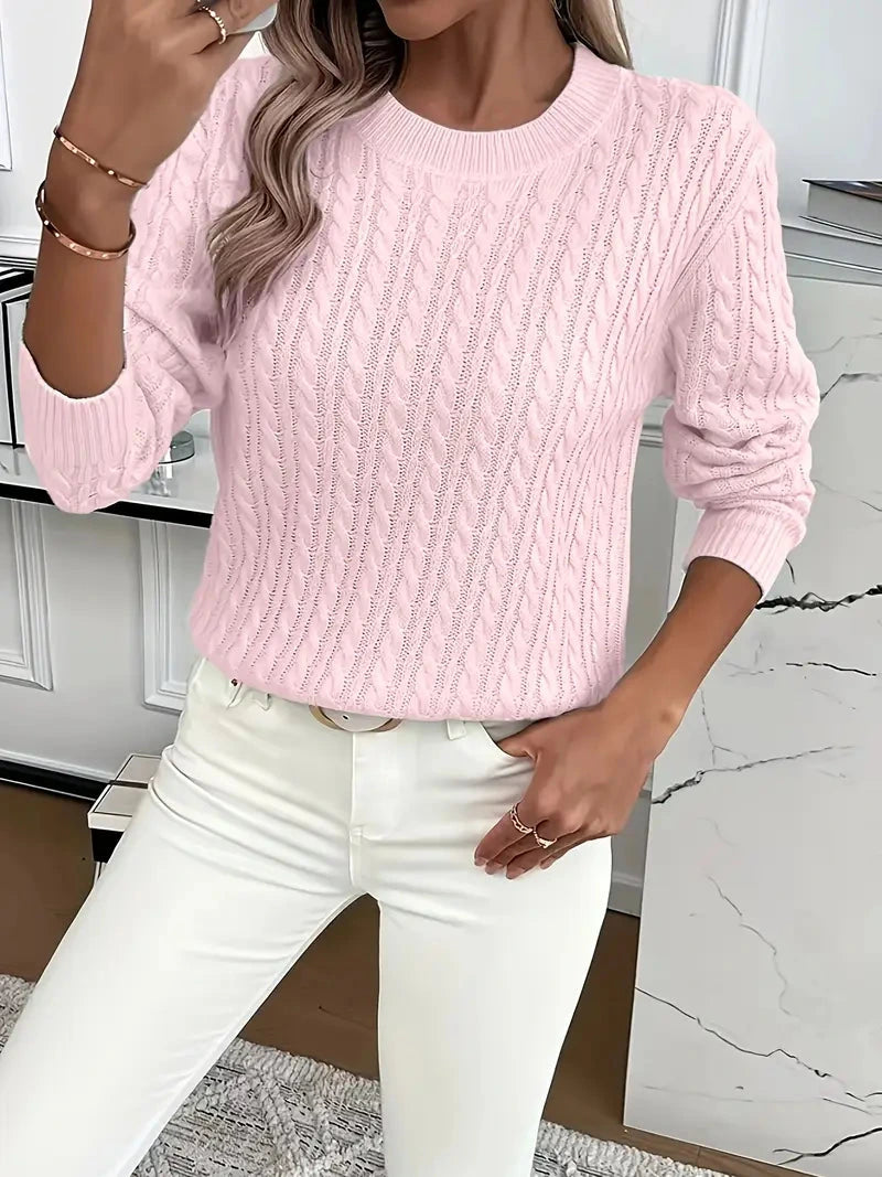 Alix | Pull chic en maille torsadée