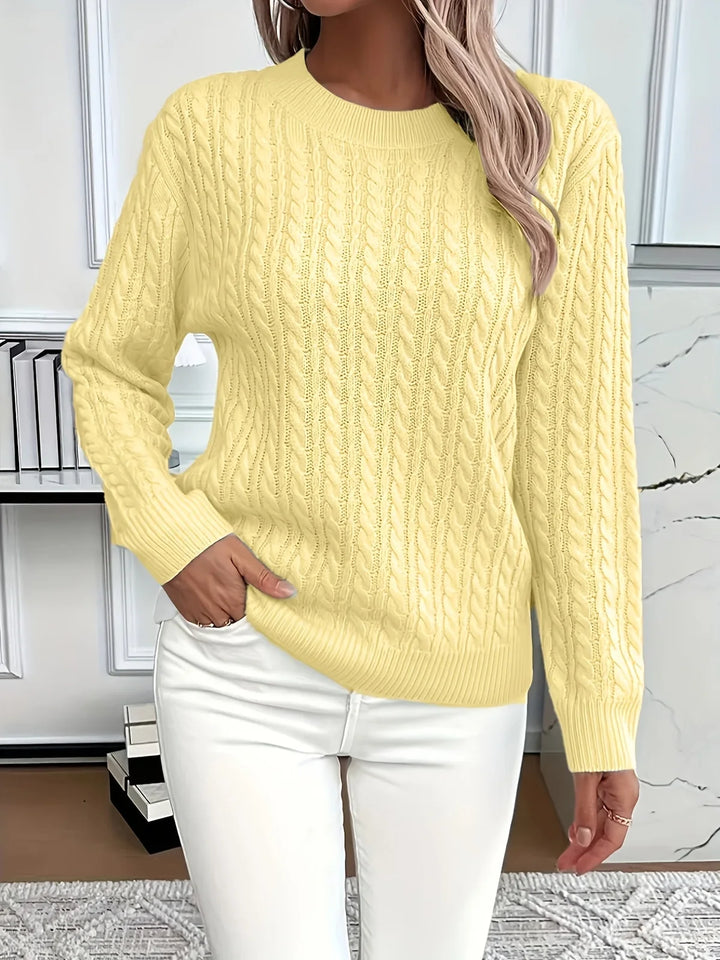Alix | Pull chic en maille torsadée