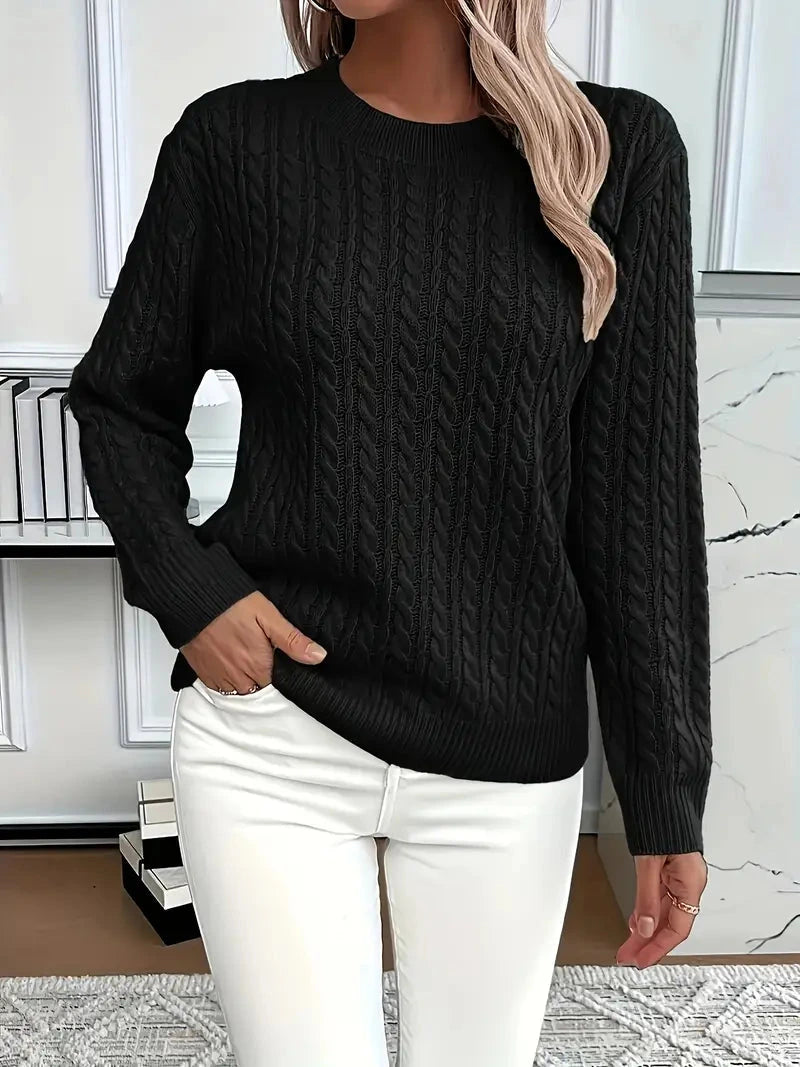 Alix | Pull chic en maille torsadée