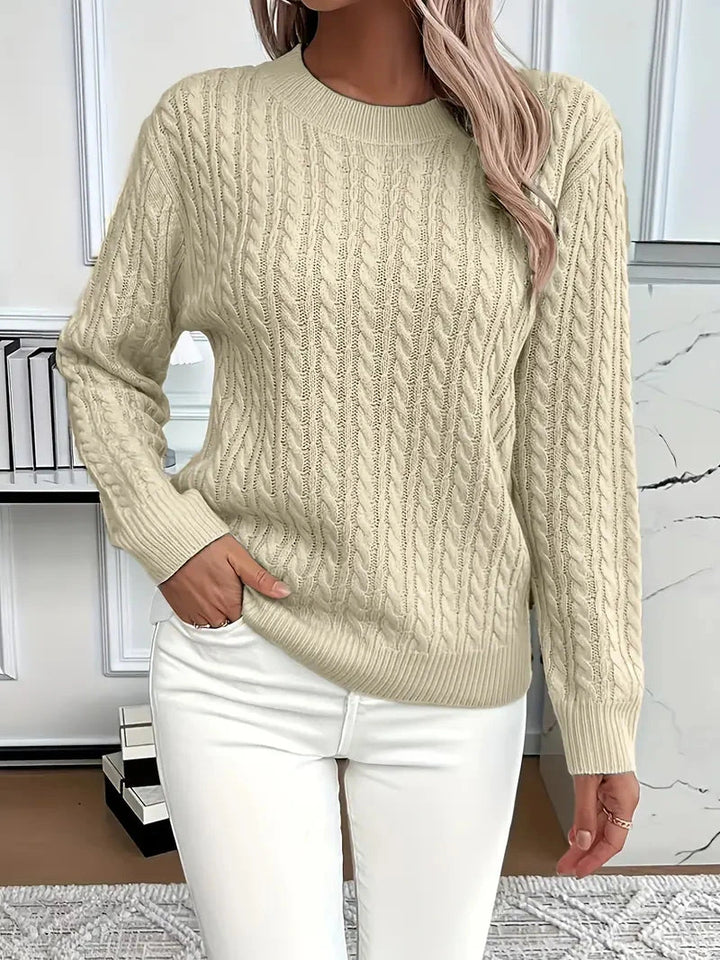Alix | Pull chic en maille torsadée