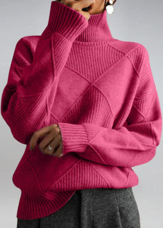 Marjorie | Pull col roulé en maille douce
