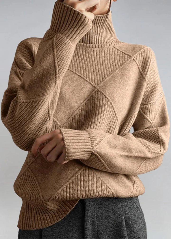 Marjorie | Pull col roulé en maille douce
