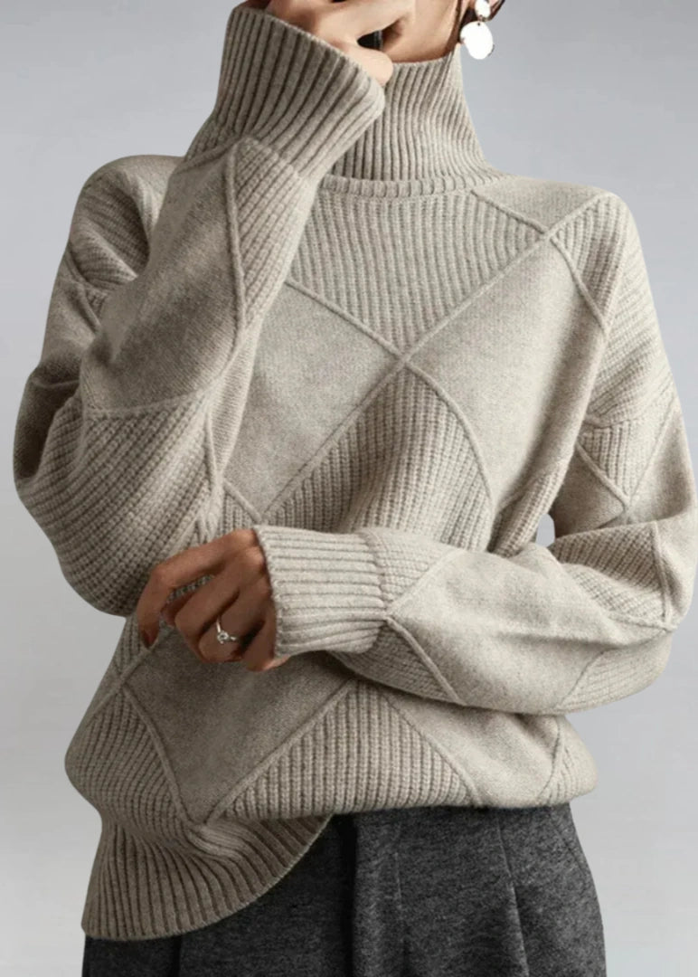 Marjorie | Pull col roulé en maille douce