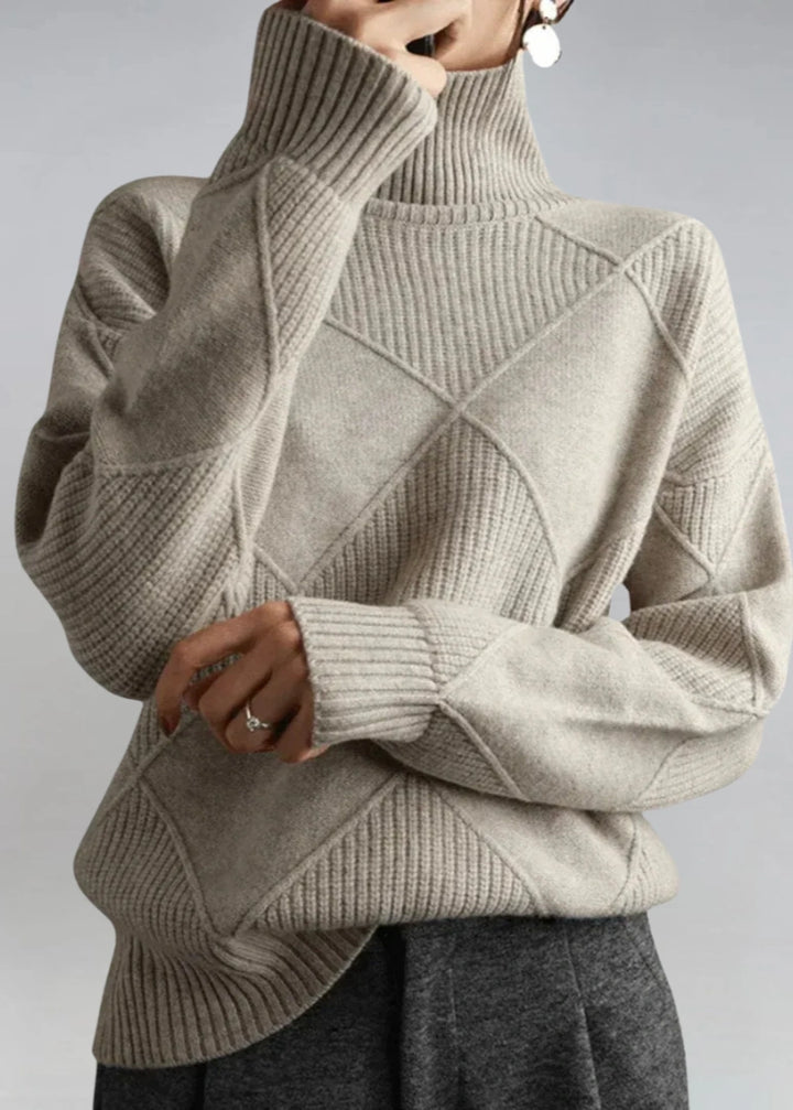 Marjorie | Pull col roulé en maille douce