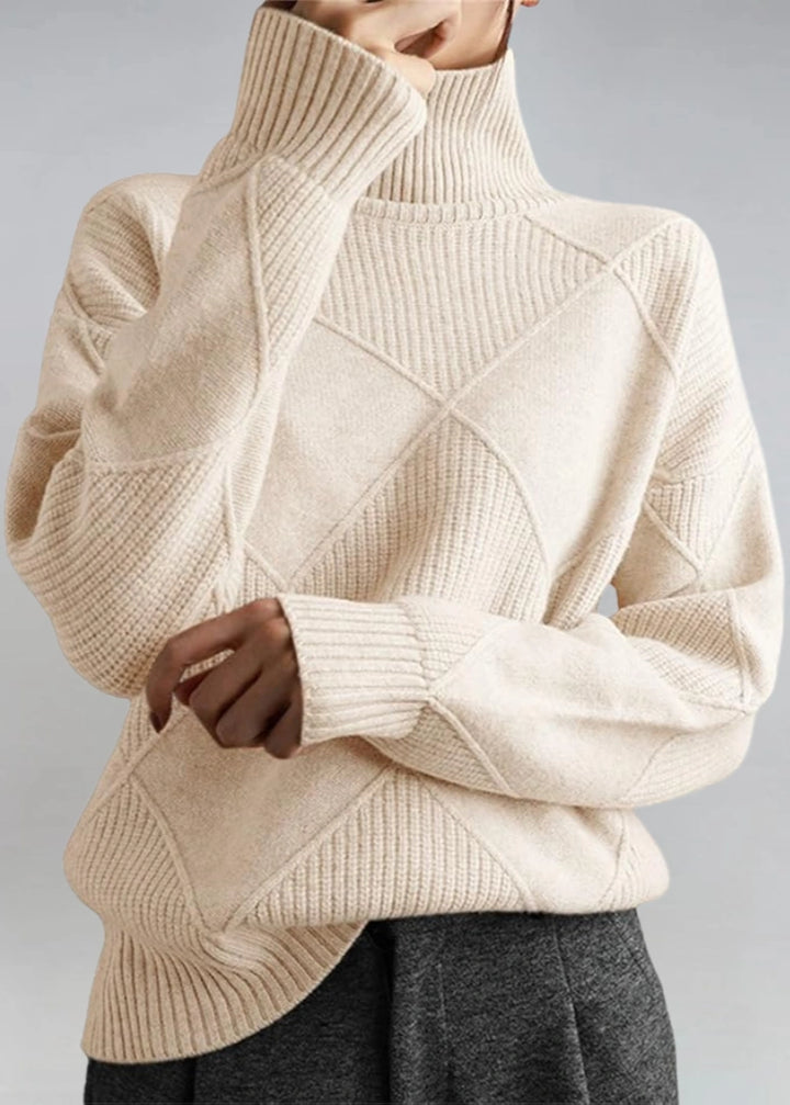 Marjorie | Pull col roulé en maille douce
