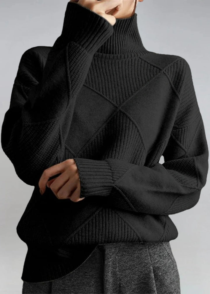 Marjorie | Pull col roulé en maille douce