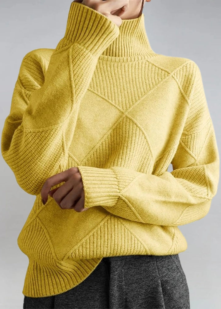 Marjorie | Pull col roulé en maille douce