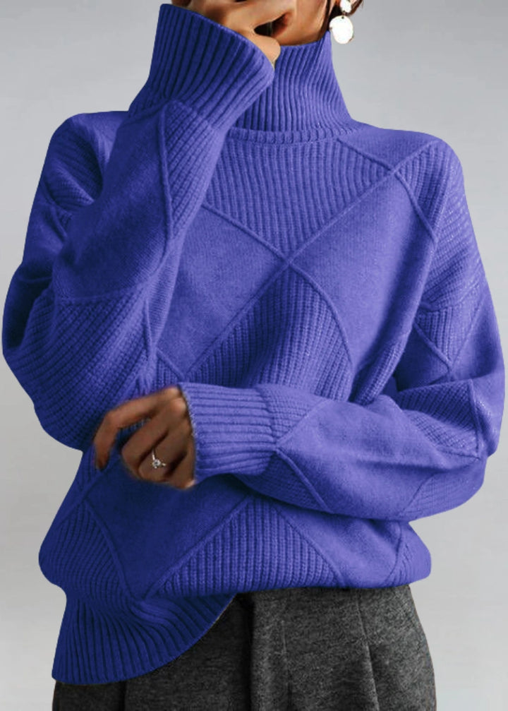 Marjorie | Pull col roulé en maille douce