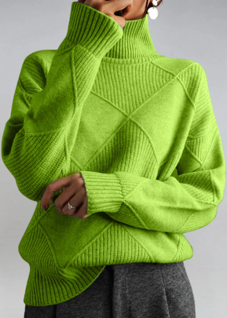 Marjorie | Pull col roulé en maille douce