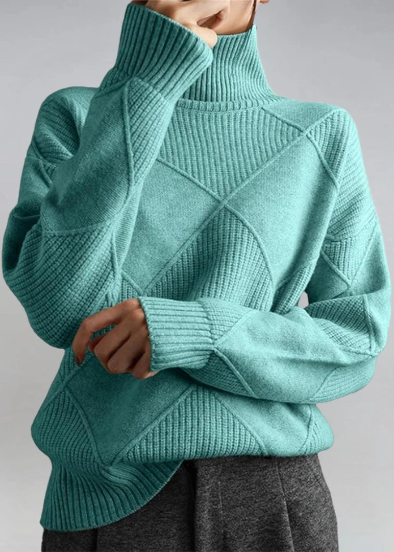 Marjorie | Pull col roulé en maille douce